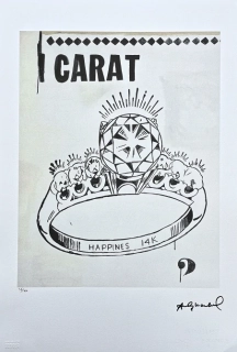 Andy Warhol - Carat 36/100 - edice Leo Castelli s certifikátem