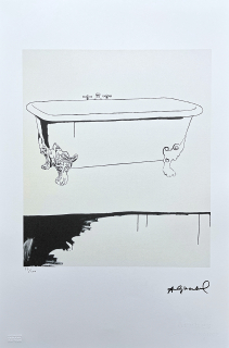 Andy Warhol - Bathtub 77/100 - edice Leo Castelli s certifikátem