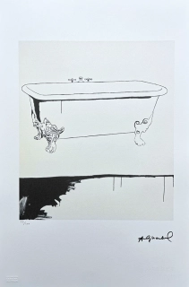 Andy Warhol - Bathtub x/100 - edice Leo Castelli s certifikátem