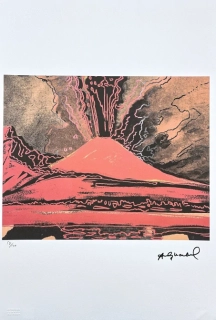 Andy Warhol - Vesuvius červený 57/100 - edice Leo Castelli s certifikátem