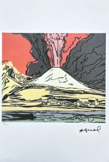 Andy Warhol - Vesuvius bílý 72/100 - edice Leo Castelli s certifikátem