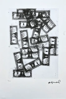 Andy Warhol - One Dollar Bills x/100 - edice Leo Castelli s certifikátem