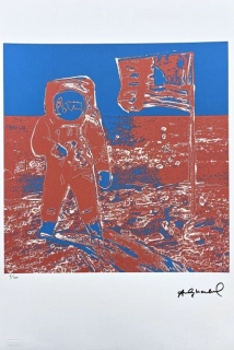 Andy Warhol - Moonwalk hnědo-modrý 6/100 - edice Leo Castelli s certifikátem