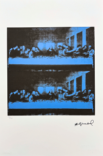 Andy Warhol - The Last Supper modrá 27/100 - edice Leo Castelli s certifikátem
