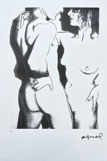 Andy Warhol - Love černo-bílý 8/100 - edice Leo Castelli s certifikátem