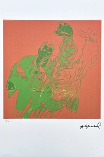 Andy Warhol - Superman červeno-zelený 30/100 - edice Leo Castelli s certifikátem