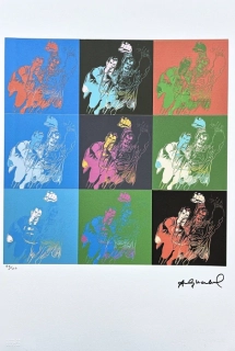 Andy Warhol - 9x Superman barevný 76/100 - edice Leo Castelli s certifikátem