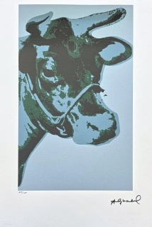 Andy Warhol - Cow zelená světlá 44/100 - edice Leo Castelli s certifikátem
