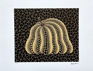 Yayoi Kusama - Pumpkin YB-A x/500 - signováno, číslovaná edice, 65x50 cm