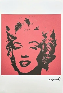 Andy Warhol - Marilyn Monroe červená 17/100 - edice Leo Castelli s certifikátem