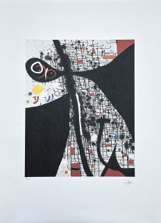 Joan Miró - Birds of the Caves II 58/150 - limitovaná edice s certifikátem, signováno, 56x76cm