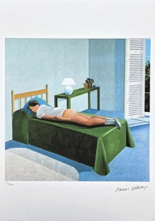David Hockney - Room in Tarzana 13/500 - limitovaná edice s certifikátem, 35x50 cm