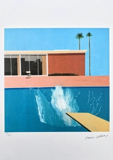 David Hockney - A Bigger Splash x/500 - limitovaná edice s certifikátem, 35x50 cm