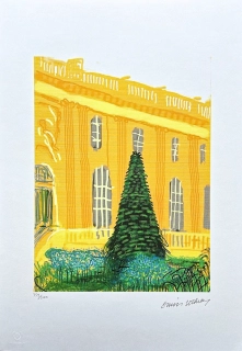 David Hockney - Yellow Castle x/500 - limitovaná edice s certifikátem, 35x50 cm