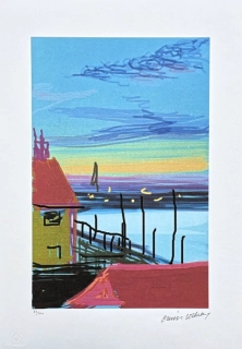 David Hockney - House by the Coast 80/500 - limitovaná edice s certifikátem, 50x35 cm