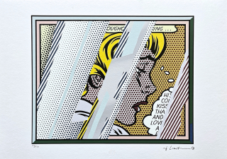 Roy Lichtenstein - Reflections on girl - signováno, 50x35cm, limitovaná edice 73/150