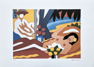 Tom Wesselmann - Nude with Flowers - signováno, limitovaná edice 268/450