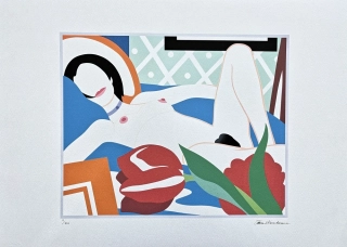 Tom Wesselmann - Monica with Tulips - signováno, limitovaná edice 15/450
