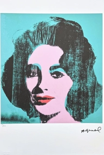 Andy Warhol - Liz Taylor x/100 - edice Leo Castelli s certifikátem