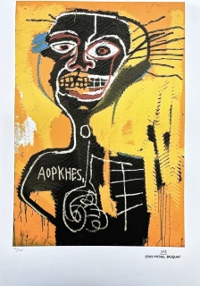 Jean-Michel Basquiat - Aopkhes x/300 - limitovaná edice, signováno, 50x70cm 