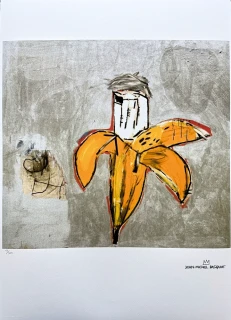 Jean-Michel Basquiat - Andy as a Banana x/300 - limitovaná edice, signováno, 50x70cm