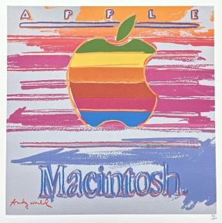 Andy Warhol - Apple duhový 126/500 - signováno, 50x50cm, limitovaná edice CMOA s certifikátem