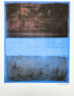 Mark Rothko - No. 61 - Rust and blue x/200 - signováno, s certifikátem, 50x65 cm