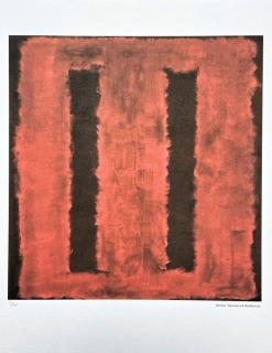 Mark Rothko - Seagram mural series with red 30/200 - signováno, s certifikátem, 50x65 cm