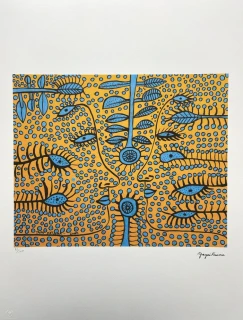 Yayoi Kusama - Conversation in Heaven x/500 - signováno, číslovaná edice, 50x65 cm