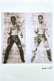 Andy Warhol - Double Elvis Presley tmavý 26/100 - edice Leo Castelli s certifikátem