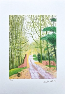 David Hockney - The Arrival of Spring in Woldgate 30 March x/500 - limitovaná edice s certifikátem, 35x50 cm