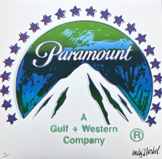 Andy Warhol - Paramount modro-zelený 24/2400 - 60x60cm, limitovaná edice CMOA s certifikátem