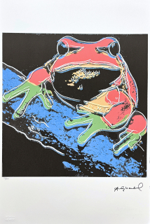 Andy Warhol - Tree Frog černá 50/100 - edice Leo Castelli s certifikátem