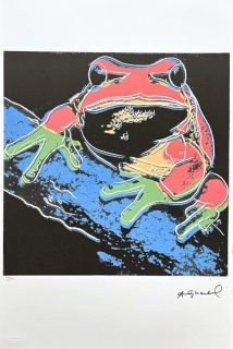 Andy Warhol - Tree Frog černá x/100 - edice Leo Castelli s certifikátem