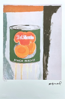 Andy Warhol - Del monte peach halve 32/100 - edice Leo Castelli s certifikátem