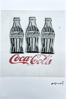 Andy Warhol - 3x Coca-Cola 52/100 - edice Leo Castelli s certifikátem