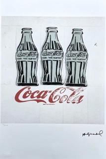 Andy Warhol - 3x Coca-Cola x/100 - edice Leo Castelli s certifikátem
