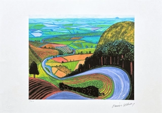 David Hockney - The Garrowby Hill x/500 - limitovaná edice s certifikátem, 50x35 cm