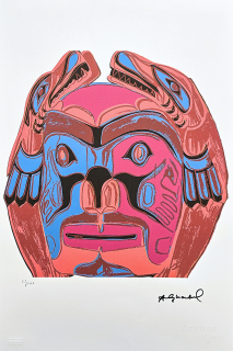 Andy Warhol - Northwest Coast Mask II 55/100 - edice Leo Castelli s certifikátem