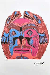 Andy Warhol - Northwest Coast Mask II x/100 - edice Leo Castelli s certifikátem