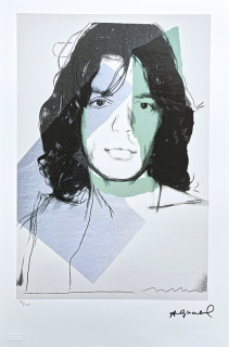 Andy Warhol - Mick Jagger zelený 42/100 - edice Leo Castelli s certifikátem