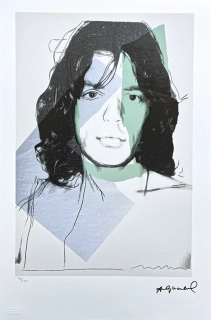 Andy Warhol - Mick Jagger zelený x/100 - edice Leo Castelli s certifikátem