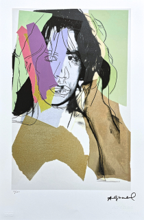 Andy Warhol - Mick Jagger zeleno-černý 50/100 - edice Leo Castelli s certifikátem