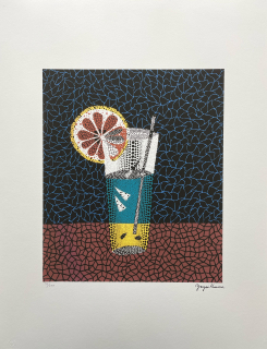 Yayoi Kusama - Lemon squash II 58/500 - signováno, číslovaná edice, 50x65 cm