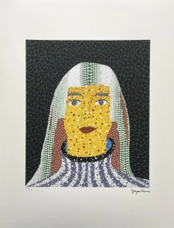 Yayoi Kusama - Self Portrait x/500 - signováno, číslovaná edice, 50x65 cm