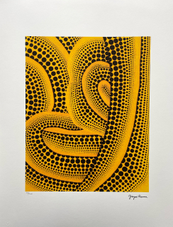 Yayoi Kusama - Wave 66/500 - signováno, číslovaná edice, 50x65 cm
