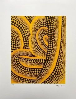 Yayoi Kusama - Wave x/500 - signováno, číslovaná edice, 50x65 cm