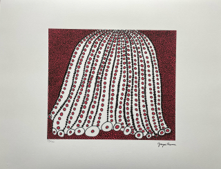 Yayoi Kusama - Pumpkin twoteol 78/500 - signováno, číslovaná edice, 65x50 cm