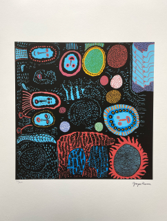 Yayoi Kusama - Every Day i Pray for Love 39/500 - signováno, číslovaná edice, 50x65 cm