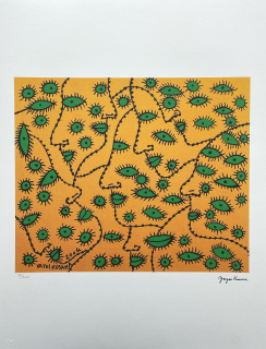 Yayoi Kusama - Love forever II - 50/500 - signováno, číslovaná edice, 50x65 cm